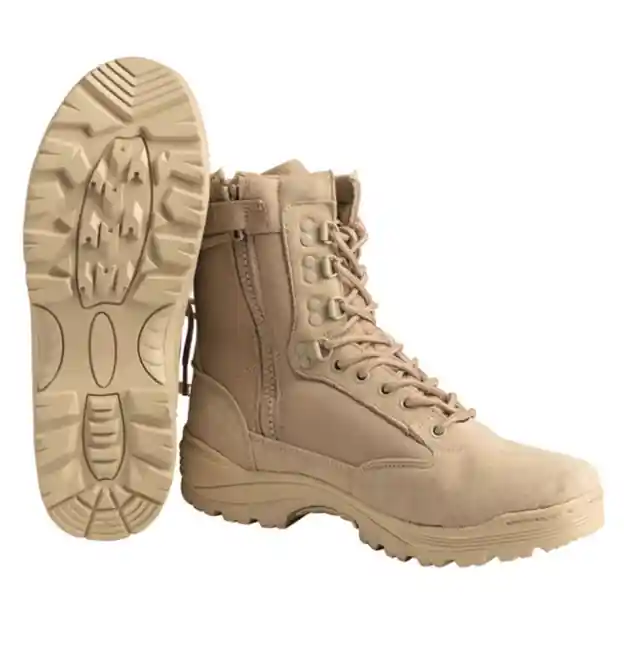 Nejlepší Volba Mil-Tec Boty TACTICAL se zipem YKK, khaki