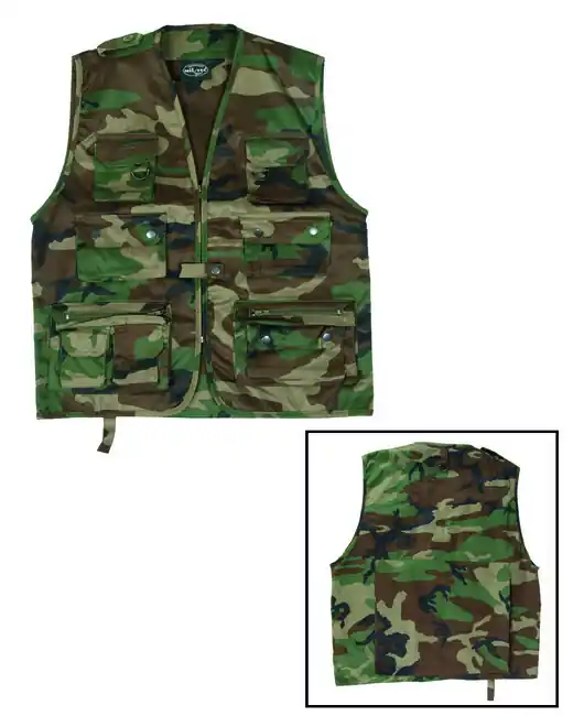 Mil-Tec Vesta JAGD na lov nebo rybaření woodland Top Prodej