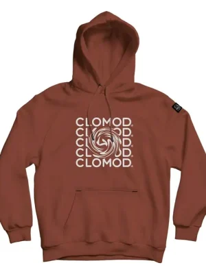 CloMod mikina s kapucí "twirl", Maroon Red Must-Have