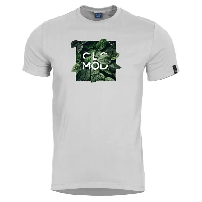 Novinka CloMod Krátké tričko "Leaves", bílé