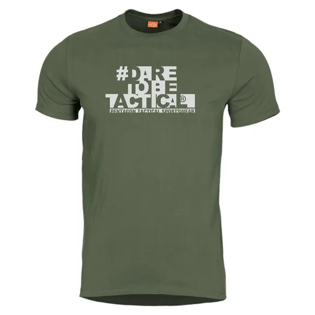 Sezónní Sleva Pentagon Ageron "Hashtag" krátké tričko, olivová barva