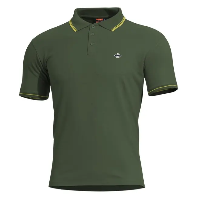 Pentagon polokošile Aniketos Stripes, SpringBok zelená Autentický