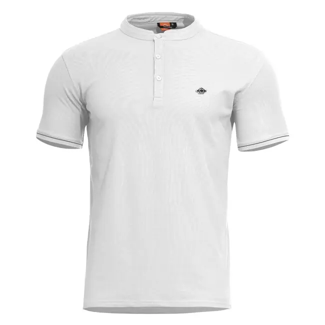 Pentagon Tričko s knoflíky Levantes Henley, bílé Tovární Cena