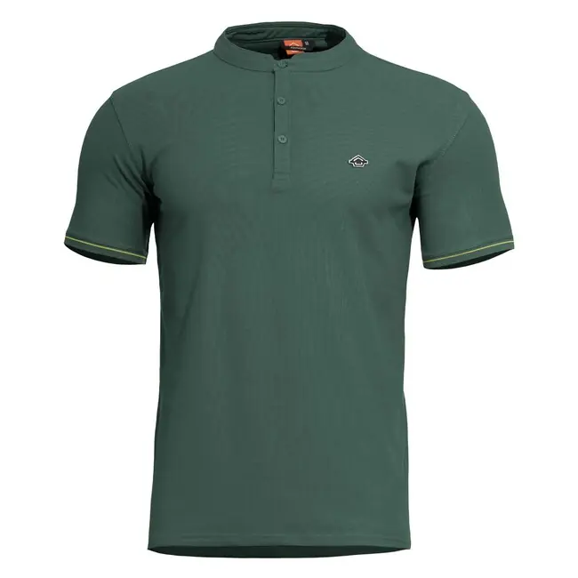 Pentagon Tričko s knoflíky Levantes Henley, SpringBok green Výprodej