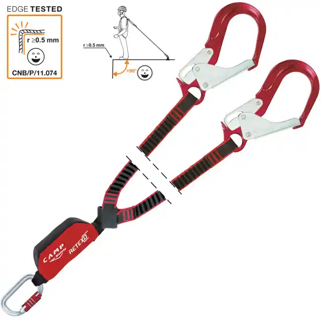 Sada zachycovače pádů a elastické šňůrky CAMP Hook Plus s dvojitými háčky na dlaň Retexo Rewind 120 - 180 cm Vrácení Zdarma