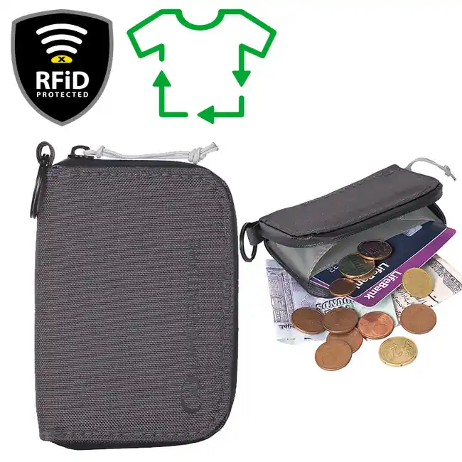 Kapesní peněženka Lifeventure RFiD, šedá Ihned K Objednání