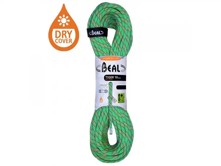 BEAL Dynamické zimní horolezecké lano Tiger Unicore 10 mm 200 m, zelené Top Prodej