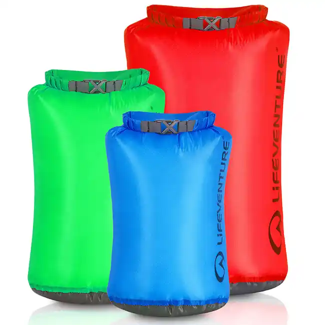 Lifeventure Sada vodotěsných vaků 5 l, 10 l, 25 l, mix barev Omezená Nabídka