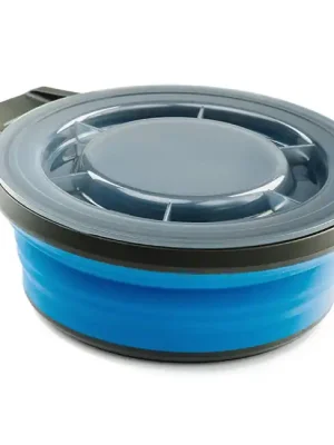 GSI Outdoors Skládací miska na jídlo Escape Bowl + víko 650 ml, modrá Ověřený