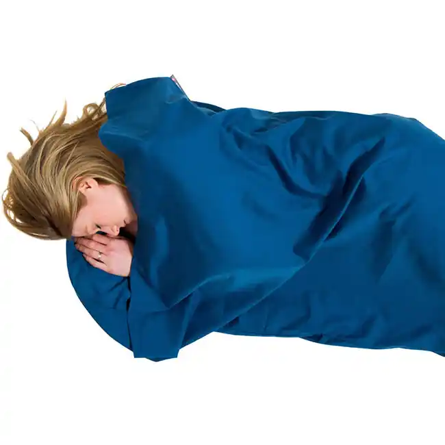 Top Prodej Lifeventure Polycotton Sleeping Bag Liner Polycotton Sleeping Bag Liner Rectangle, Navy Blue