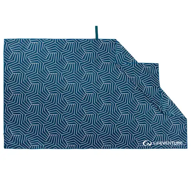 Ručník Lifeventure SoftFibre Trek Towel giant s potiskem, tmavě modrý Časově Omezené