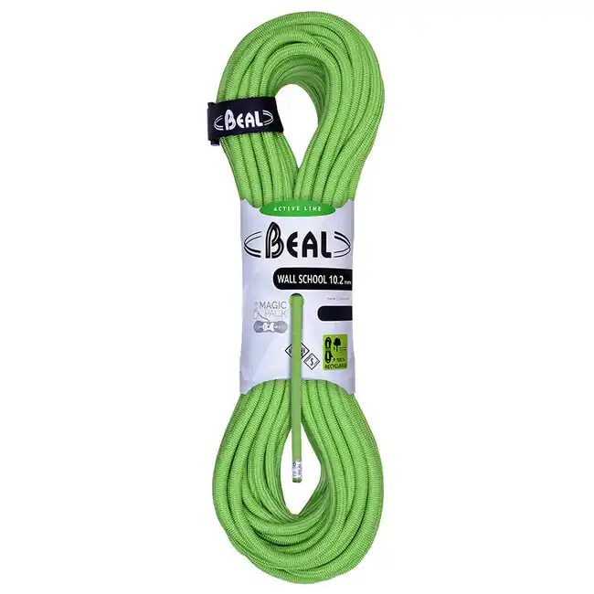 Hit Sezóny BEAL Horolezecké lano Wall School Unicore 10,2 mm 20 m, zelené