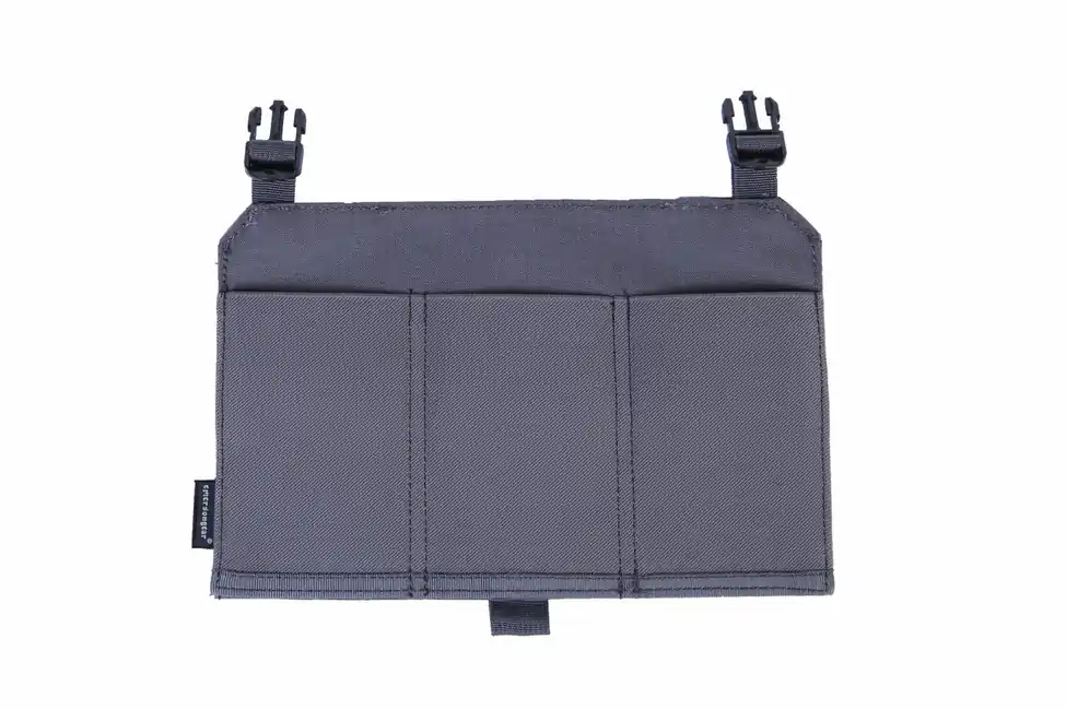 Sezónní Sleva Emersongear Panel pro tři zásobníky M4 na taktické vestě, šedý 500D