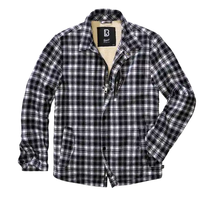 Bunda Brandit Classic Sherpa, bílo-černá Expresní Doručení