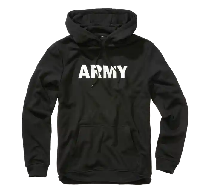 Brandit Mikina s kapucí Army, černá Oblíbený