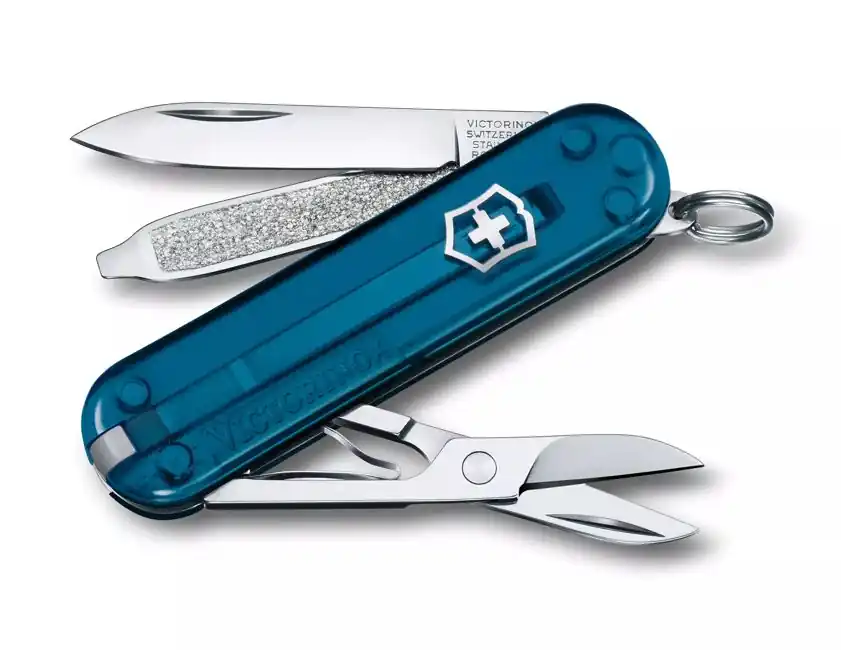 Kapesní nůž Victorinox Classic SD Transparent, nebesky modrý Akční Nabídka
