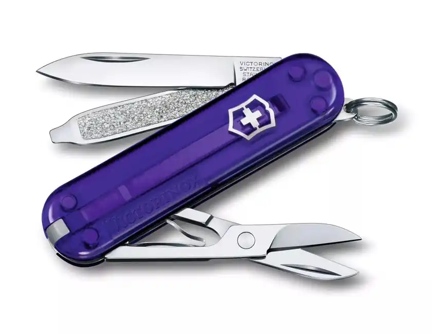 Ověřený Kapesní nůž Victorinox Classic SD Transparent, fialový