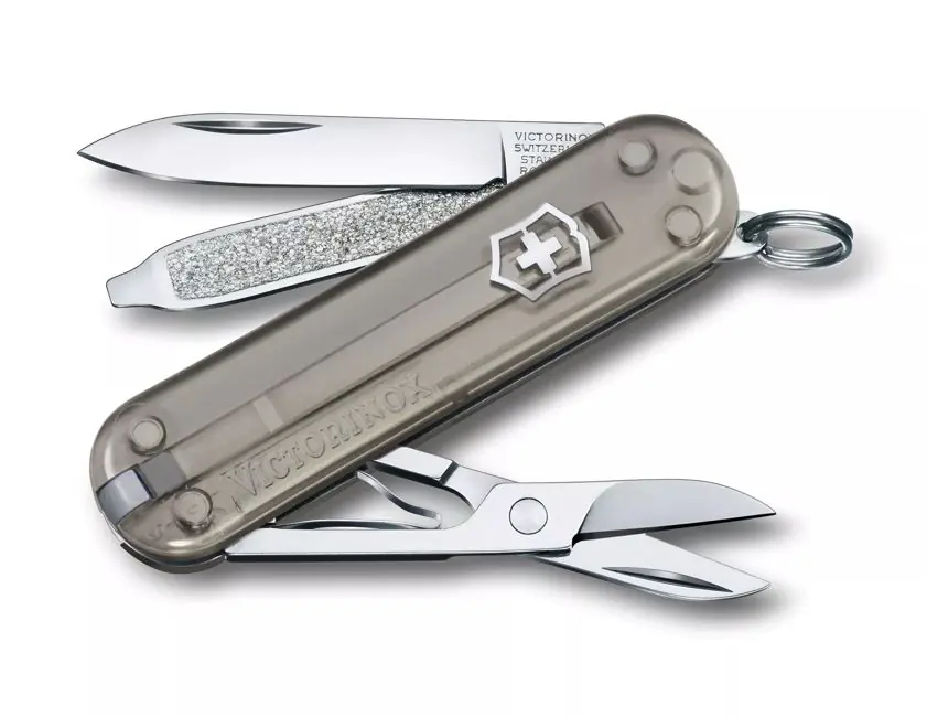 Levný Kapesní nůž Victorinox Classic SD Transparent, šedý