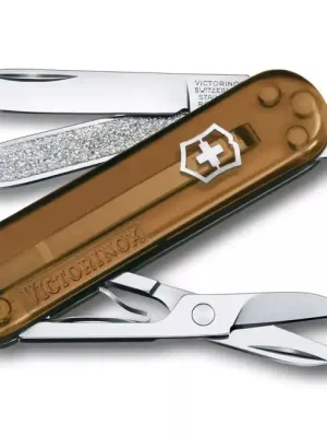 Kapesní nůž Victorinox Classic SD Transparent, hnědý Tovární Cena