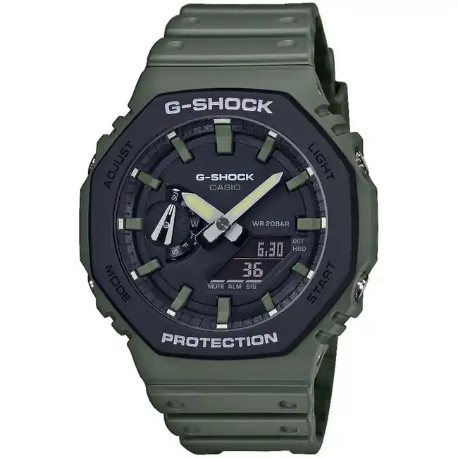 Casio G-Shock Hodinky GA-2110SU-3AER, černá/zelená Odeslání Ihned