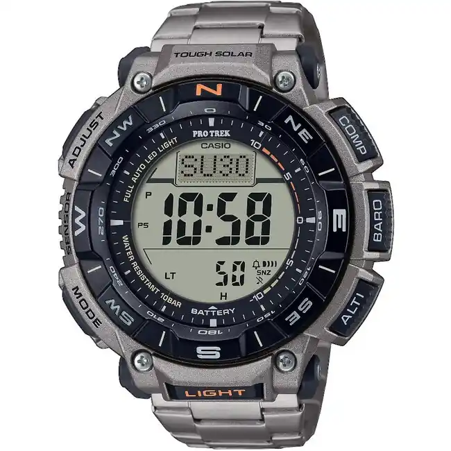 Sezónní Sleva Casio Hodinky PRG-340T-7ER, titanová