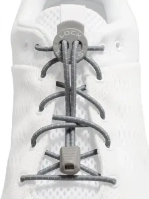 Tkaničky Lock Laces, chladně šedé Akční Cena