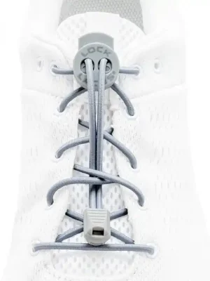 Tkaničky Lock Laces, šedé pevné Přímo Od Výrobce