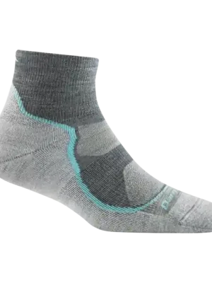 Zlevněný Darn Tough Ponožky Light Hiker 1/4 lehký s polštářem, Slate
