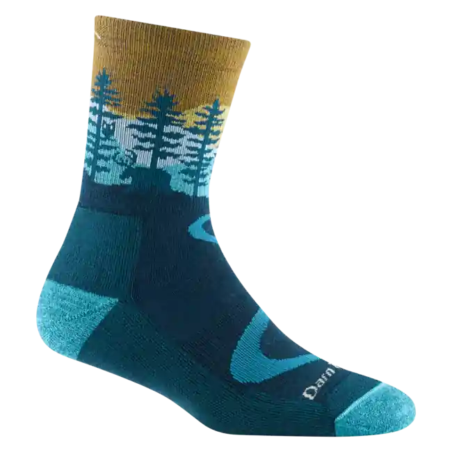 Darn Tough Ponožky Northwoods Micro Crew středně lehké s polštářem, Dark Teal Ihned K Objednání