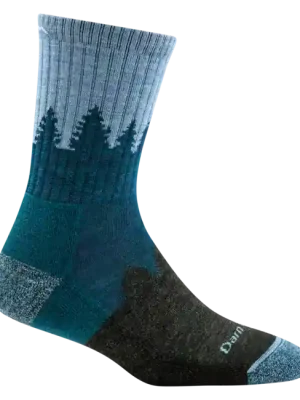 Darn Tough Ponožky Treeline Micro Crew středně lehké s polštářem, Blue Akční Nabídka