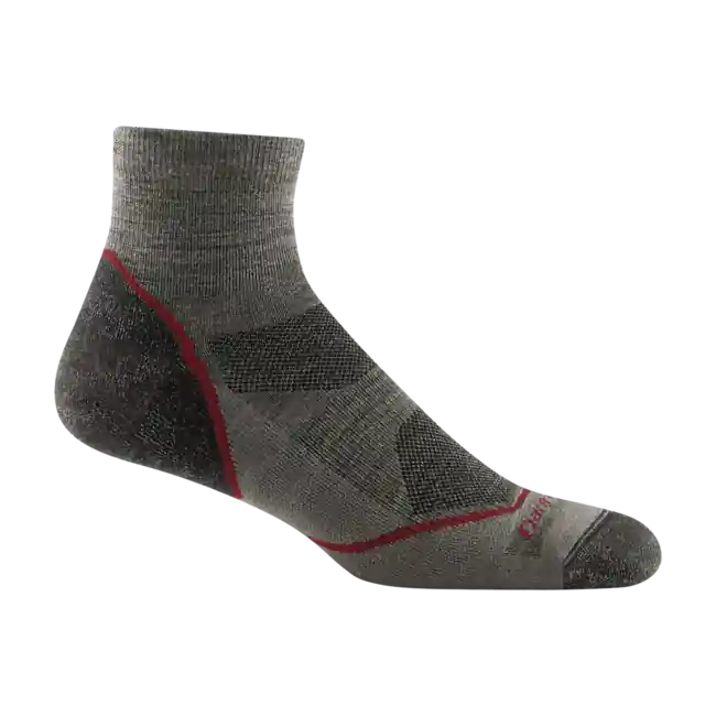 Dokud Zásoby Vydrží Darn Tough Ponožky Light Hiker 1/4 lehký s polštářem, Taupe
