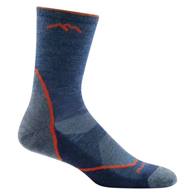 Dokud Zásoby Vydrží Darn Tough Ponožky Light Hiker Micro Crew lehký s polštářem, Denim