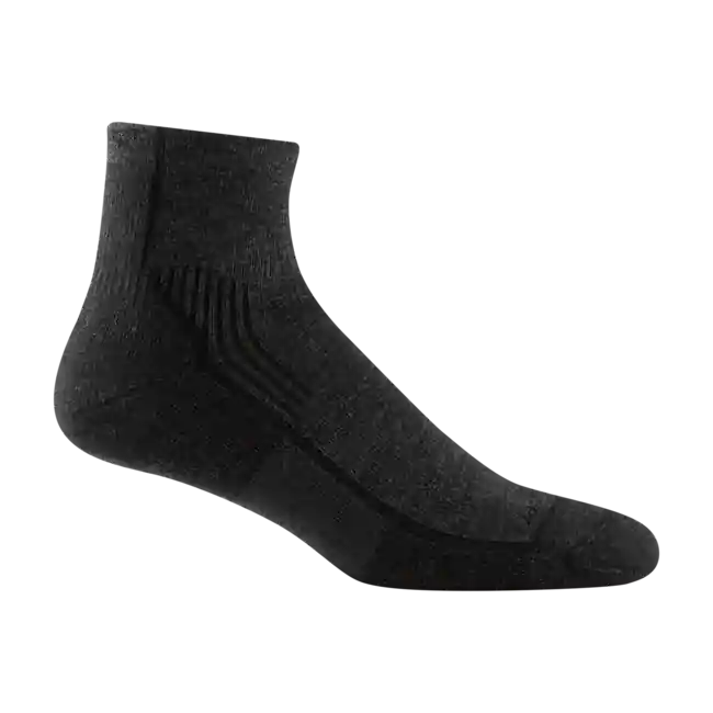 Jen Po Omezenou Doba Darn Tough Ponožky Hiker 1/4 středně lehké s polštářem, Onyx Black