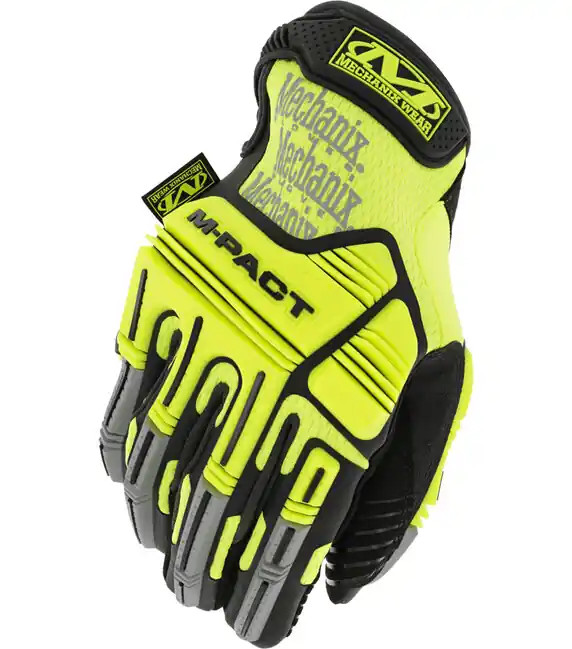 Ochranné rukavice Mechanix M-Pact Hi-Viz, žluté Cenový Hit