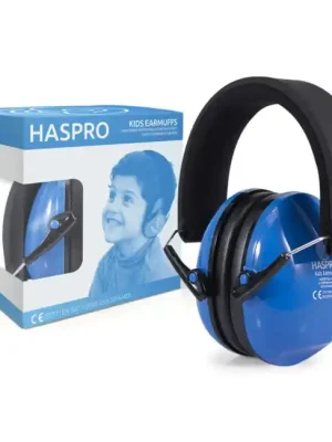 Dětské chrániče sluchu Haspro 4+, modré Cenová Bomba