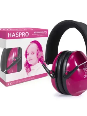 Dětské chrániče sluchu Haspro 4+, růžové Výhodná Nabídka