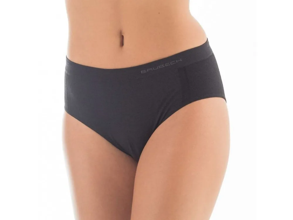 Cenový Hit Brubeck Classic Comfort wool black dámské kalhotky