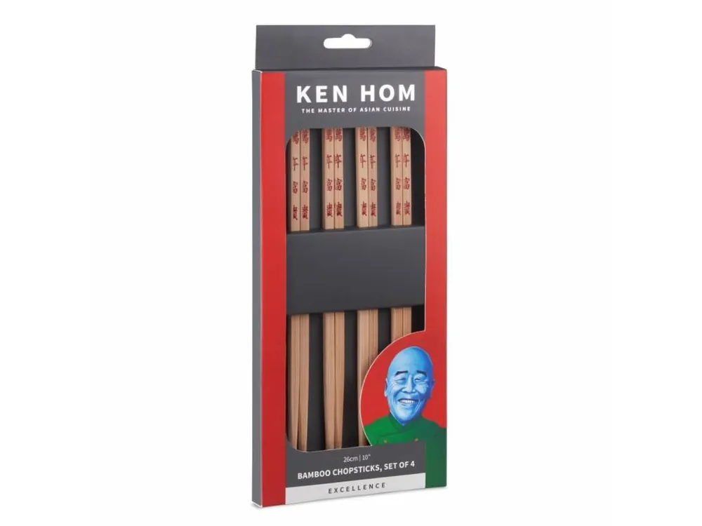 KEN HOM Bamboo Chopsticks jídelní hůlky 4ks bambus Novinka