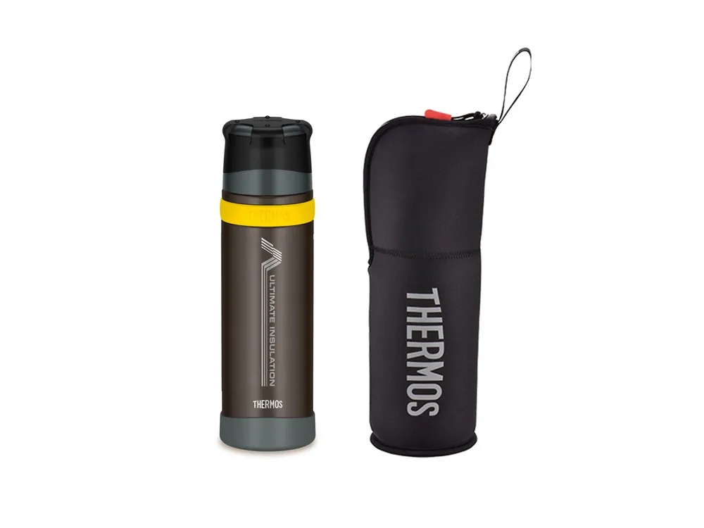 Vysoce Kvalitní Set Thermos Mountain FFX hnědá 750ml + termoobal