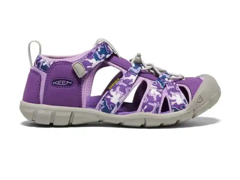 Keen Seacamp II CNX Youth camo/tillandsia purple - dětské sandály Rychlé Dodání