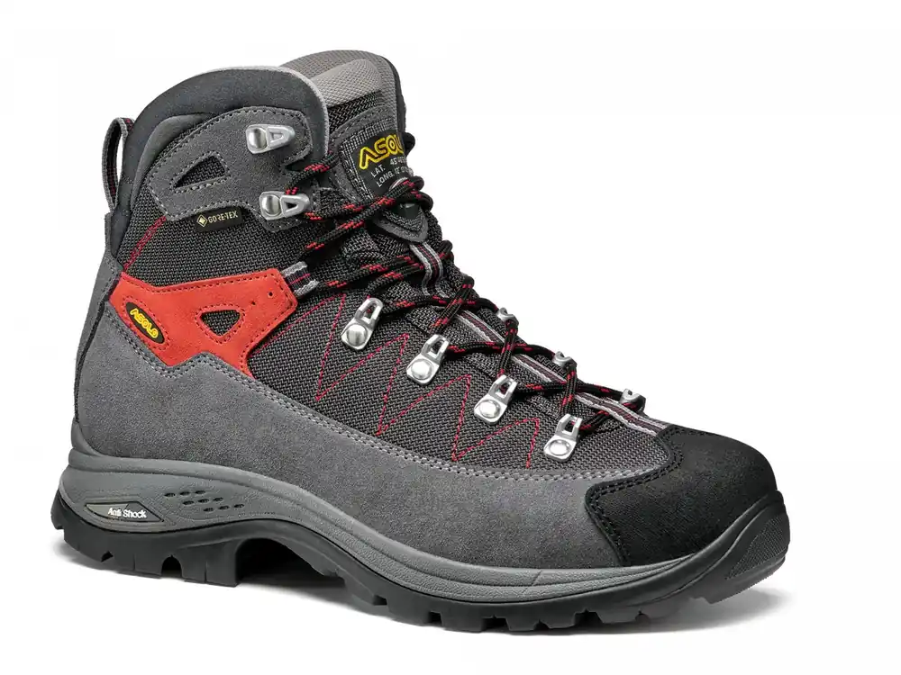 Asolo Finder GV ML grey/gunmetal/poppy red dámské pohorky Akční Nabídka
