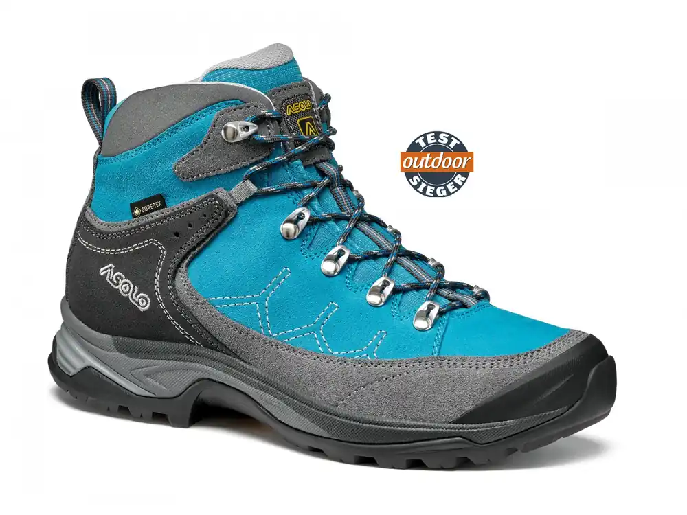 Asolo Falcon Lth GV ML grey/cyan blue dámské boty Top Prodej