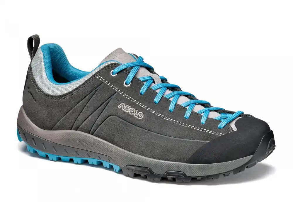 Výhodná Nabídka Asolo Space GV ML graphite/cyan blue dámské trekové boty