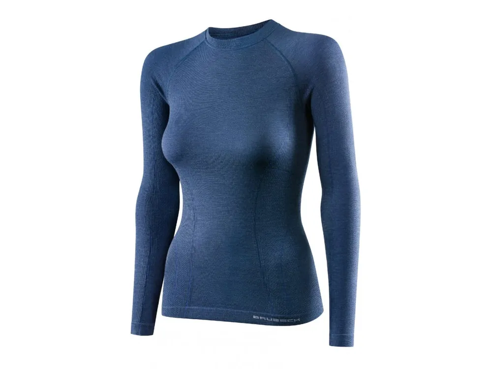 Brubeck Active Wool Wmns LS Top LS12810 jeans - dámské triko Aktuální