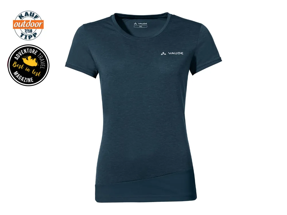 Vysoce Kvalitní Vaude Womens Sveit T-Shirt dark sea uni - dámské funkční tričko