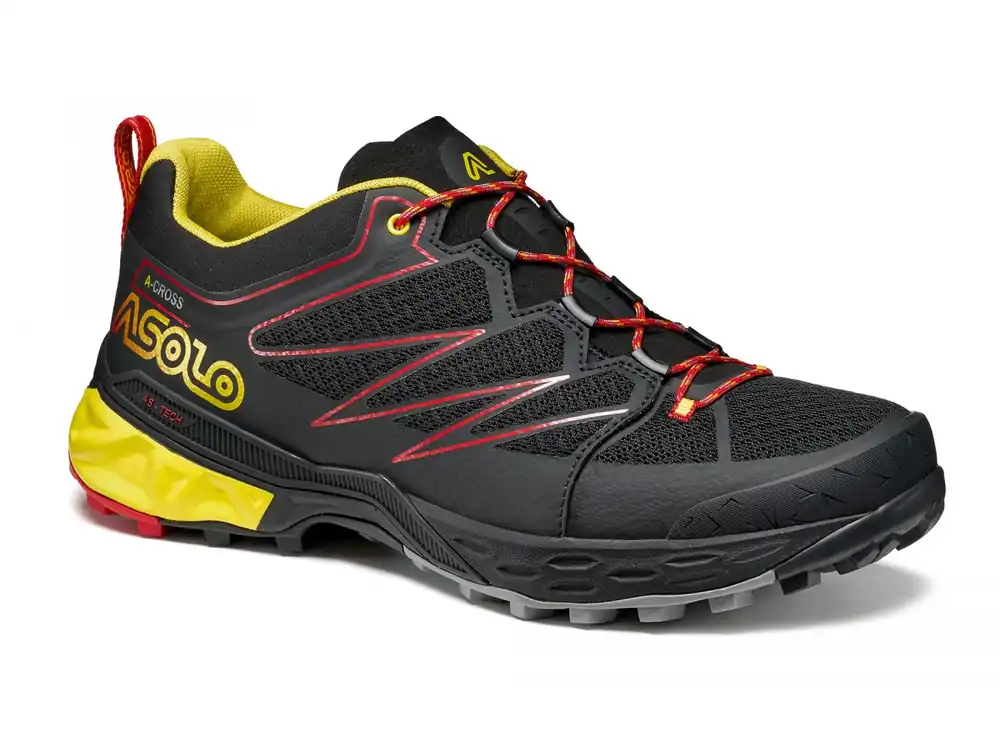 Asolo Softrock MM black/black/yellow pánské turistické boty Vrácení Zdarma