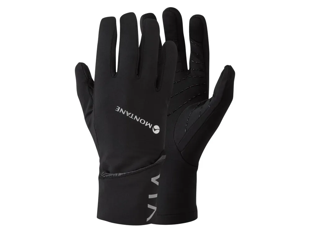 Montane Via Shift Glove, black - běžecké větruodolné rukavice Nejlepší Volba