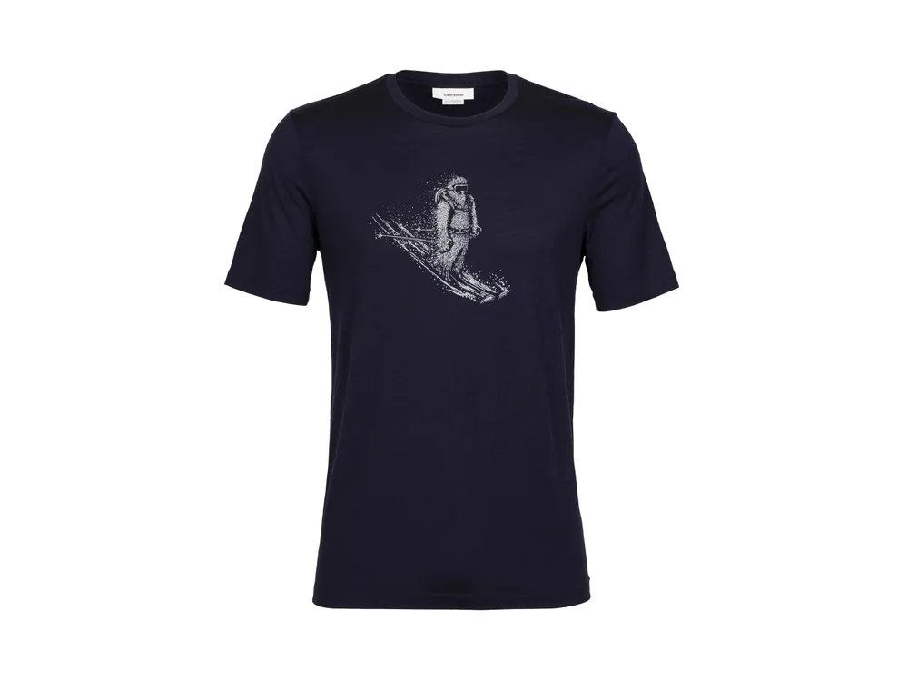 Oblíbený Icebreaker Men Tech Lite II SS Tee Skiing Yeti, Midnight navy