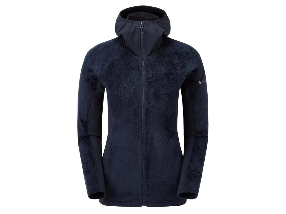 Ověřený Montane Womens Protium XPD Hoodie, eclipse blue - dámská fleecová bunda s kapucí