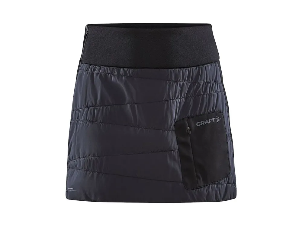 Craft Core Nordic Training Insulate Skirt, black - dámská prošívaná sukně Poslední Šance